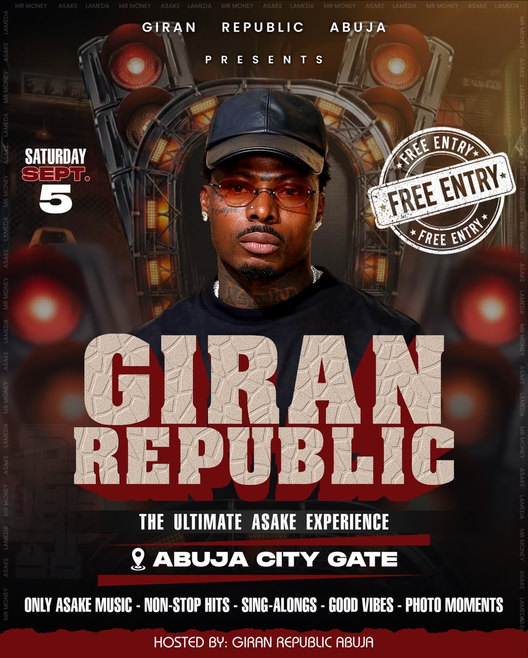 GIRAN REPUBLIC β The Ultimate Asake Experience poster