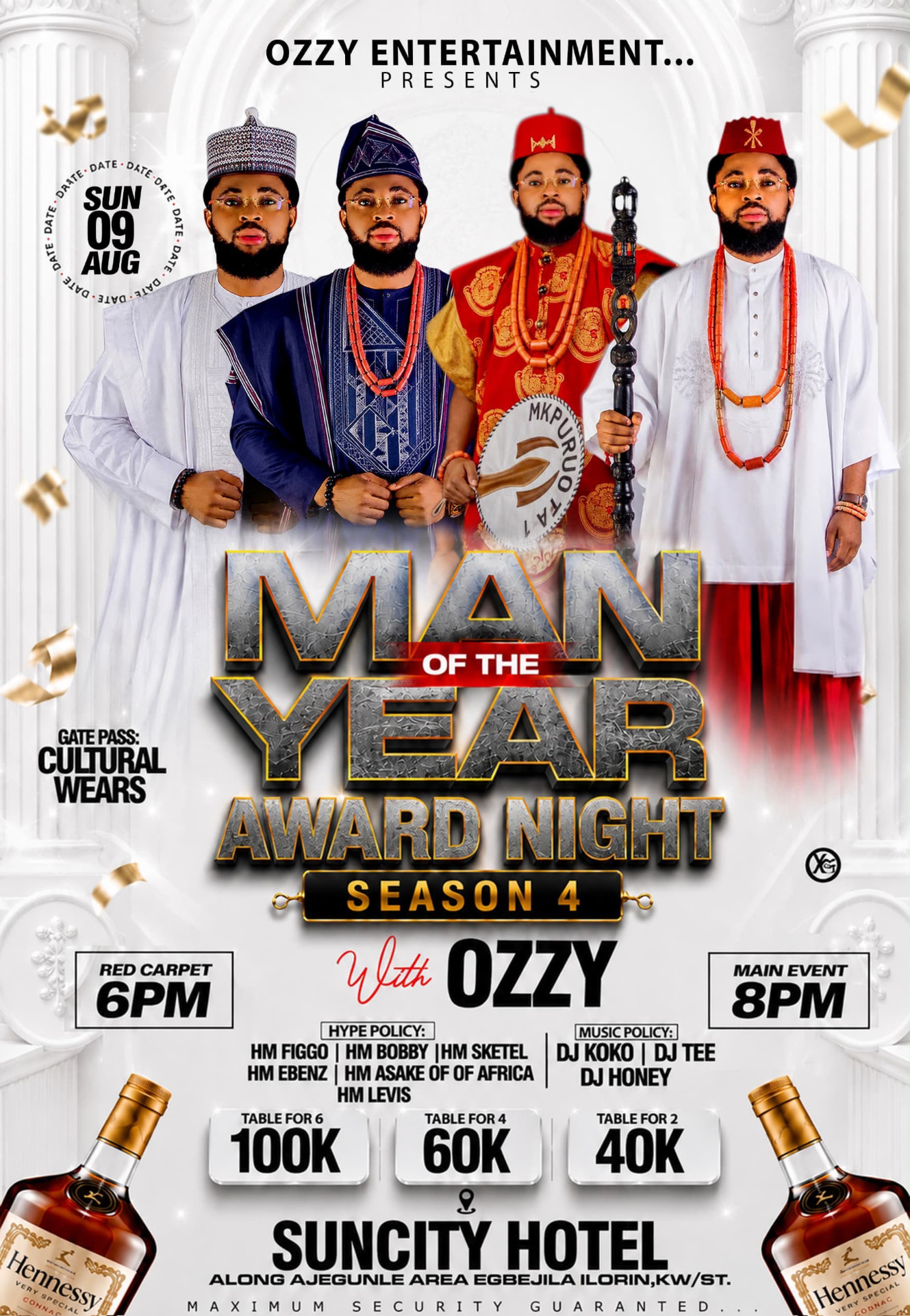 Man of the Year Award Night — Season 4 event poster